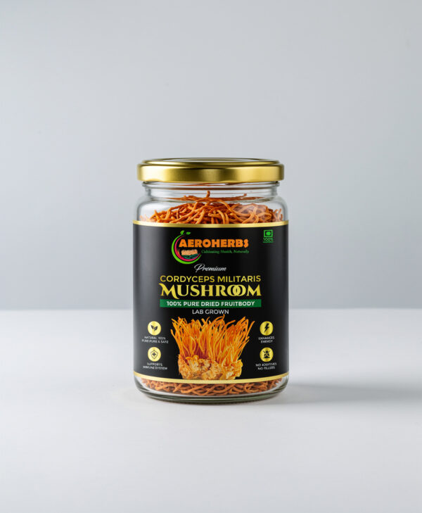 100gm pack.jpg Cordyceps Militaris Dried Fruiting Bodies- 100gm